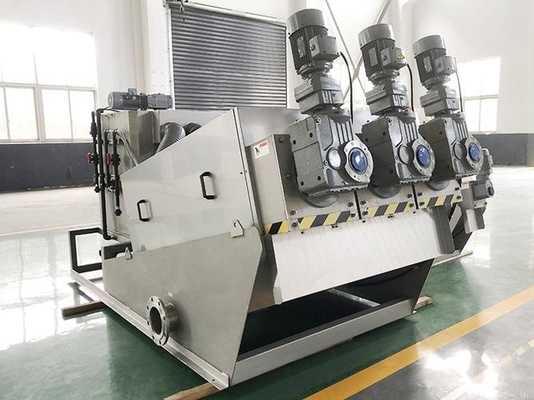 ซื้อ อัตโนมัติหลายดิสก์สกรูปรีส แคลด dewatering สกรูปรีส dehydrator สําหรับการบําบัดน้ําเสีย online manufacture