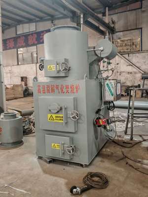 ซื้อ เครื่องเผาผืนขยะทางการแพทย์ที่มีอุณหภูมิการเผาไหม้ 850-1300 °C สําหรับการบําบัดขยะอันตรายโดยใช้น้ํามันดีเซลหรือน้ํามันธรรมชาติ การผลิตออนไลน์