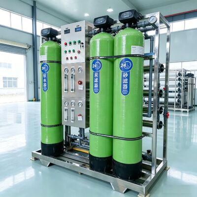 ซื้อ ระบบออสโมซิสกลับความจุสูง 1000L / ชั่วโมง พร้อมควบคุม PLC และพลังงานที่สามารถปรับแต่งได้สําหรับการทําความสะอาดน้ําอุตสาหกรรม การผลิตออนไลน์
