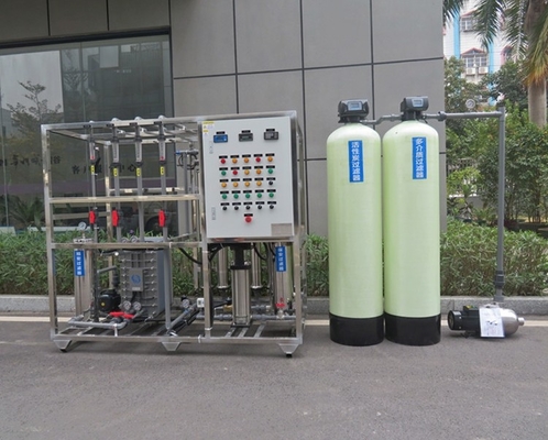 1000L/H โรงงานผลิต ใช้งานในอุตสาหกรรม RO โรงงานบําบัดน้ํา อุปกรณ์ปรับออสโมซิสกลับสําหรับน้ําดื่ม