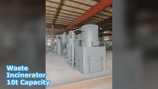 เตาเผาขยะ 15กก. 10ตัน ความสามารถในการเผาไหม้